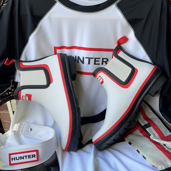 Color Block Chelsea Hunter Boots 11 - Picture 12 of 17